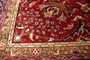 Vintage Red Traditional 10X14'5 Tabriz Persian Rug