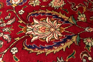Vintage Red Traditional 10X14'5 Tabriz Persian Rug