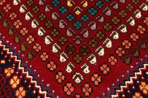 Red Tribal Geometric 3'4X4'8 Oriental Rug