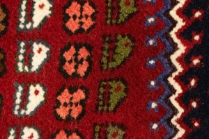 Red Tribal Geometric 3'4X4'8 Oriental Rug