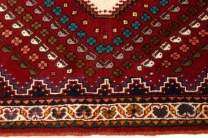 Red Tribal Geometric 3'4X4'8 Oriental Rug