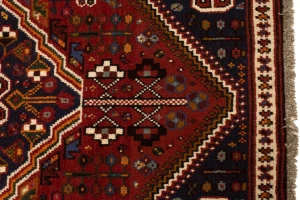 Rusty Red Tribal 3'5X5 Shiraz Persian Rug