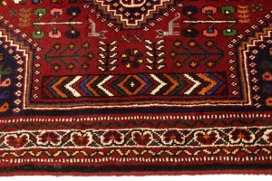 Red Tribal 3X5 Shiraz Persian Rug