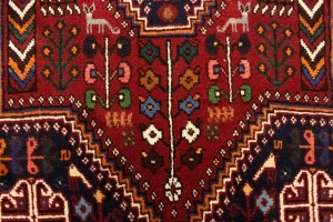 Red Tribal 3X5 Shiraz Persian Rug
