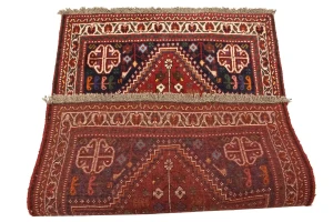Red Tribal 3X5 Shiraz Persian Rug