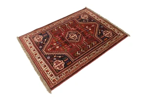 Red Tribal 3X5 Shiraz Persian Rug