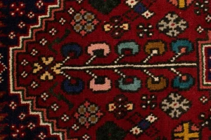 Red Tribal 3'5X5 Shiraz Persian Rug