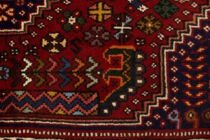 Red Tribal 3'5X5 Shiraz Persian Rug