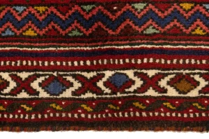 Red Tribal 3'5X5 Shiraz Persian Rug