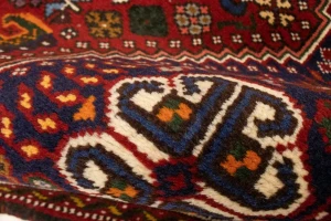 Red Tribal 3'5X5 Shiraz Persian Rug