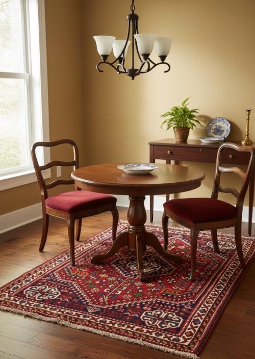 Red Tribal 3'5X5 Shiraz Persian Rug