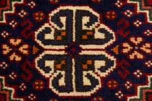 Red Tribal 3'5X5 Shiraz Persian Rug