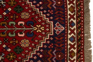 Red Tribal 3'5X5 Shiraz Persian Rug