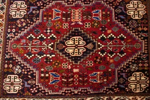 Red Tribal 3X5 Shiraz Persian Rug