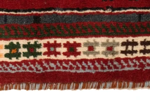 Red Tribal 3'5X5 Shiraz Persian Rug