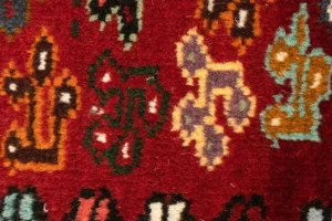 Red Tribal 3'5X5 Shiraz Persian Rug