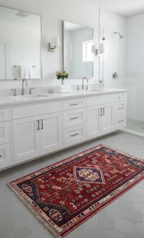 Red Tribal 3'5X5 Shiraz Persian Rug