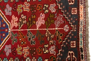 Red Tribal 3'5X5 Shiraz Persian Rug