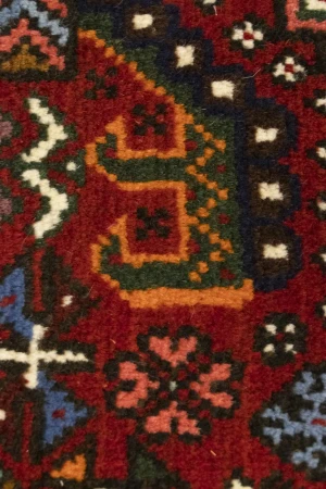 Red Tribal 3'5X5 Shiraz Persian Rug