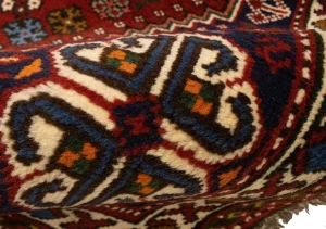 Red Tribal 3'5X5 Shiraz Persian Rug