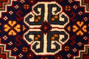 Red Tribal 3'5X5 Shiraz Persian Rug