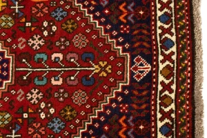 Red Tribal 3'5X5 Shiraz Persian Rug