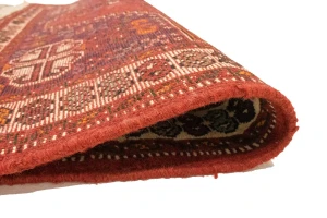 Red Tribal 3'4X5 Shiraz Persian Rug