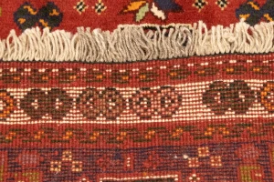 Red Tribal 3'4X5 Shiraz Persian Rug