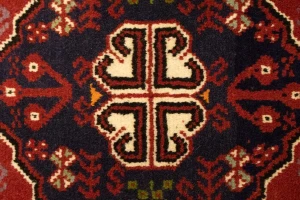 Red Tribal 3'4X5 Shiraz Persian Rug
