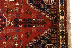 Red Tribal 3'4X5 Shiraz Persian Rug