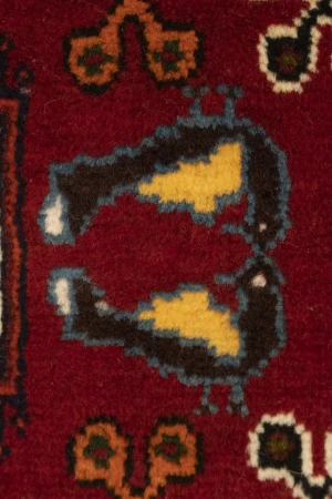 Red Tribal 3'5X5 Shiraz Persian Rug