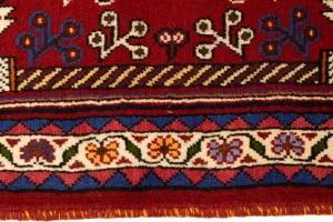 Red Tribal 3'5X5 Shiraz Persian Rug