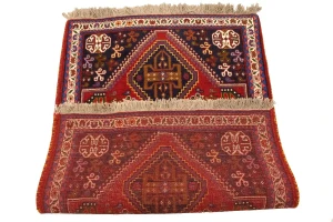 Red Tribal 3'5X5 Shiraz Persian Rug