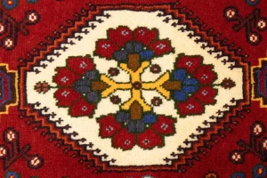 Red Tribal 3'5X5 Shiraz Persian Rug