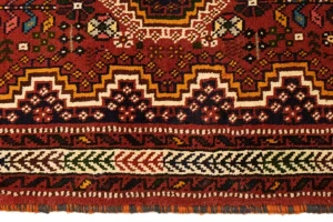 Red Tribal 3'5X5 Shiraz Persian Rug