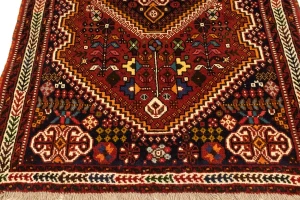 Red Tribal 3'5X5 Shiraz Persian Rug