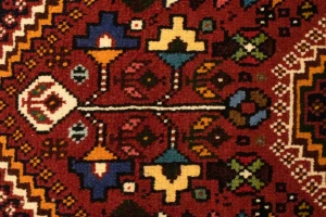 Red Tribal 3'5X5 Shiraz Persian Rug