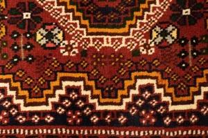 Red Tribal 3'5X5 Shiraz Persian Rug