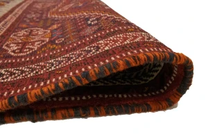 Red Tribal 3'5X5 Shiraz Persian Rug