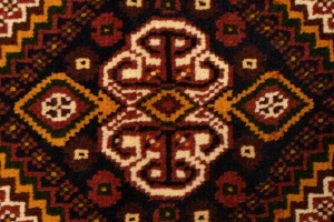 Red Tribal 3'5X5 Shiraz Persian Rug