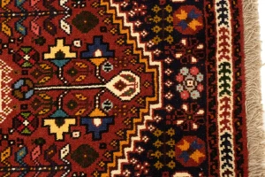 Red Tribal 3'5X5 Shiraz Persian Rug