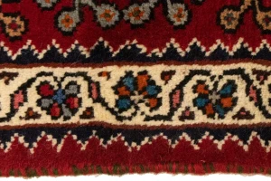 Red Tribal 3'6X4'3 Shiraz Persian Rug