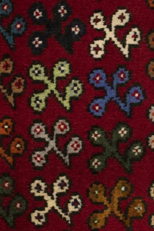 Red Tribal 3'6X4'3 Shiraz Persian Rug