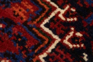 Red Tribal 3'4X5 Shiraz Persian Rug