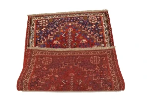Red Tribal 3'4X5 Shiraz Persian Rug