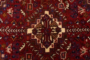Red Tribal 3'4X5 Shiraz Persian Rug
