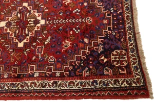 Red Tribal 3'4X5 Shiraz Persian Rug