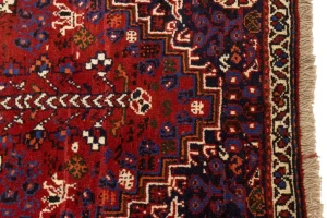 Red Tribal 3'4X5 Shiraz Persian Rug