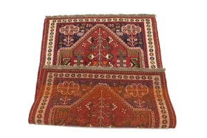 Red Tribal 3X5 Shiraz Persian Rug