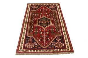 Red Tribal 3X5 Shiraz Persian Rug